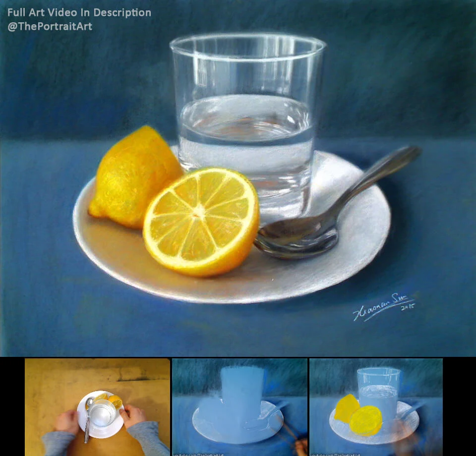 Charcoal still life drawing by Victor Sun